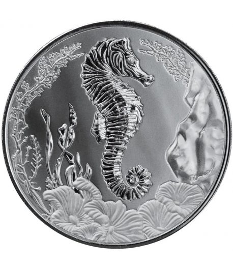 Moneda de plata 2 Tala Samoa 2025. Caballito de Mar.  - 1