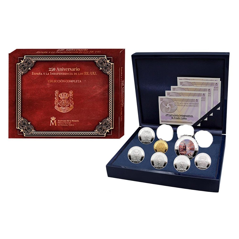Monedas 2026 250 aniversario EEUU. 7 monedas oro y plata  - 1