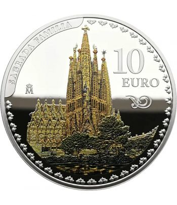 Monedas 2026 Año Gaudí. Estuche conjunto 3 monedas plata.  - 2