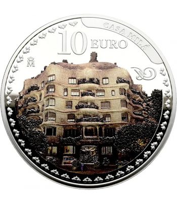Monedas 2026 Año Gaudí. Estuche conjunto 3 monedas plata.  - 3