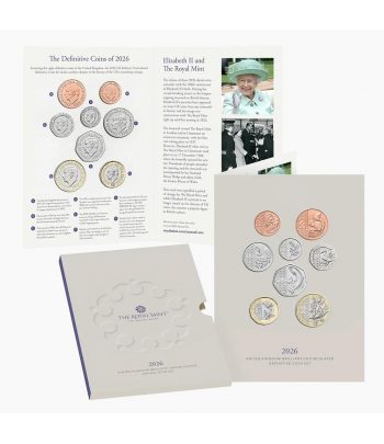 Estuche oficial 8 monedas Gran Bretaña 2026.  - 1