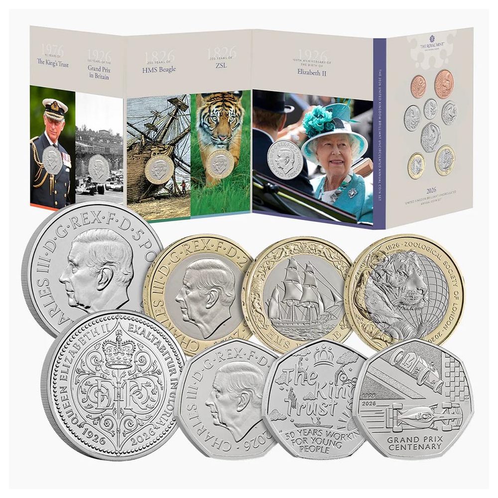 Estuche oficial 13 monedas Gran Bretaña 2026.  - 1