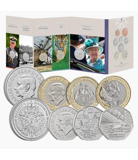 Estuche oficial 13 monedas Gran Bretaña 2026.  - 1