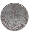 Moneda de Egipto 20 Piastras Qirsh 1327. Plata  - 1
