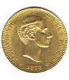 Moneda de España 25 Pesetas 1878*78 Alfonso XII DE M. Oro  - 1