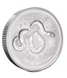 Moneda de plata 2$ Australia Año Lunar Serpiente 2013. 2 onzas  - 1