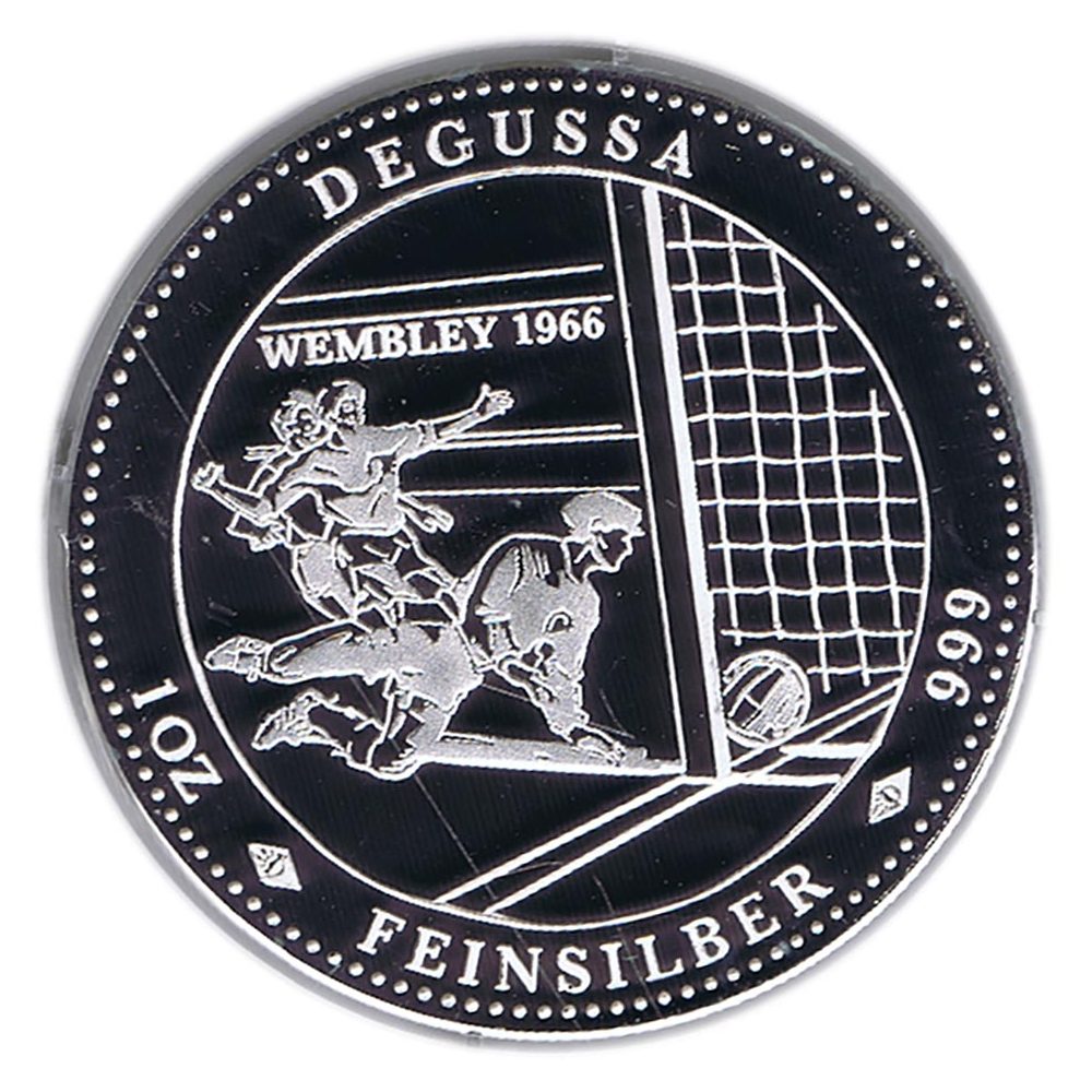 Medalla onza de plata Wembley 1966.  - 1