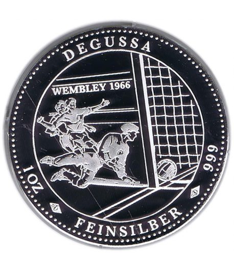 Medalla onza de plata Wembley 1966.  - 1