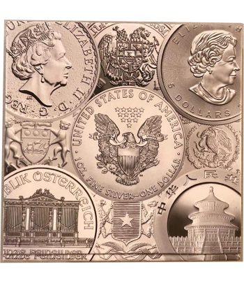 Moneda de plata 1 Hryvnia Ucrania 2015 Archangel Michael.  - 6