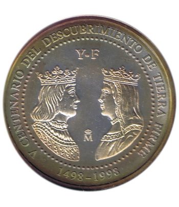 Moneda de plata de España 3 euros Ruta Quetzal 1998  - 2