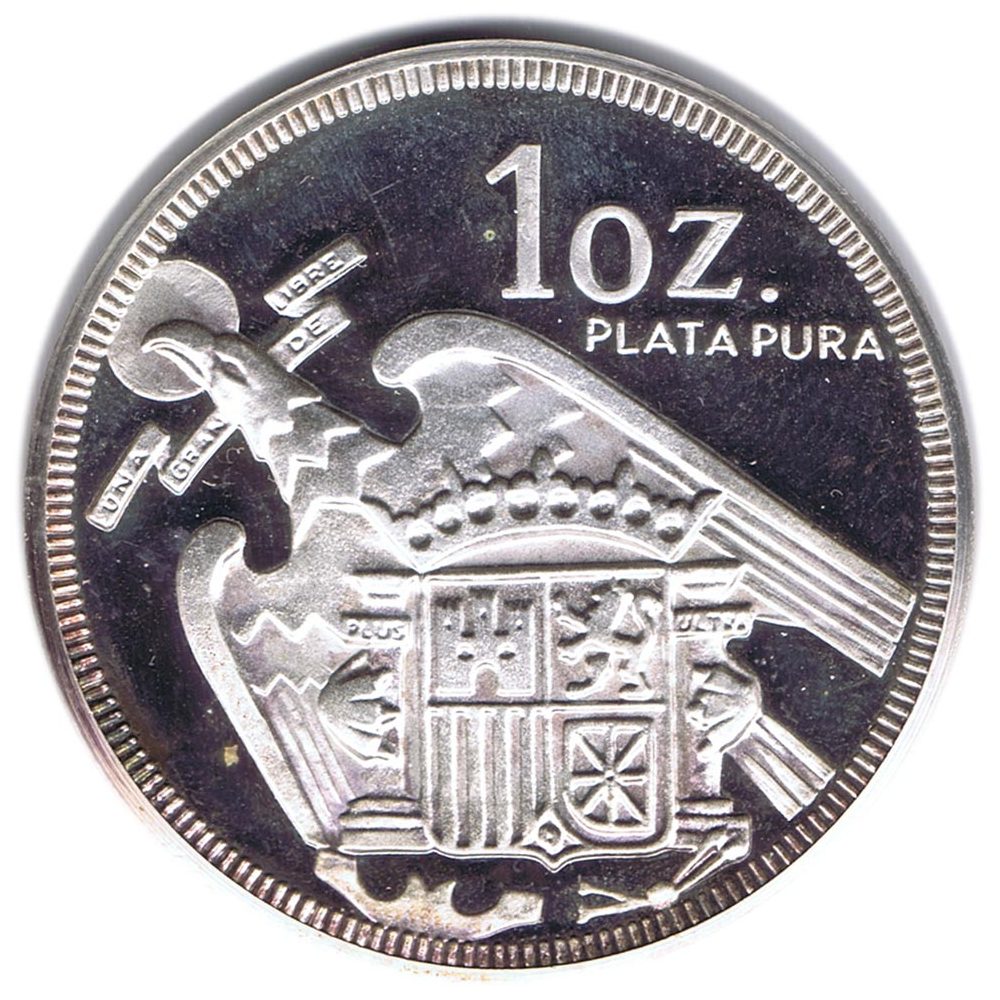 Medalla de plata Francisco Franco 1892-1975.  - 1