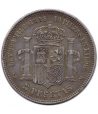 Moneda de España 5 Pesetas Plata 1871 *71 Amadeo I SD M.  - 2