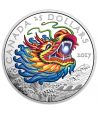 Moneda Canadá 25$ Canadá 2017 Dragón. Plata Color  - 1