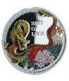 Moneda de plata 5$ Islas Cook 2012. Dragón Suerte.  - 1
