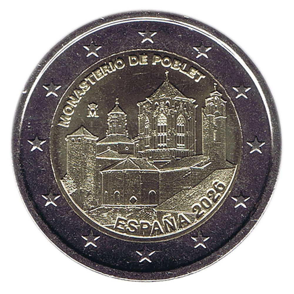moneda 2 euros España 2026 Monasterio de Poblet.  - 1