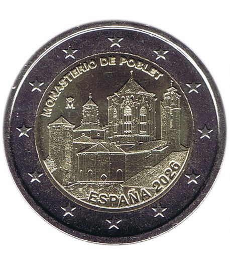 moneda 2 euros España 2026 Monasterio de Poblet.  - 1
