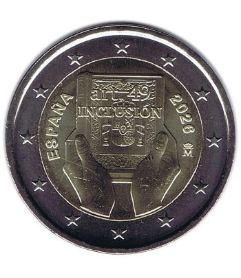 moneda 2 euros España 2026 Inclusión.  - 1