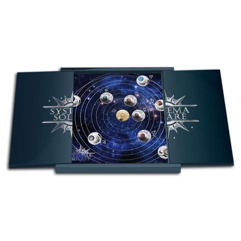 Monedas Bielorrusia 10 Rublos 2012 Sistema solar. 9 monedas Plata  - 1