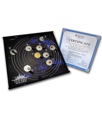 Monedas Bielorrusia 10 Rublos 2012 Sistema solar. 9 monedas Plata  - 3