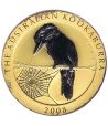 Moneda de plata 1$ Australia Kookaburra 2008. Dorada  - 1