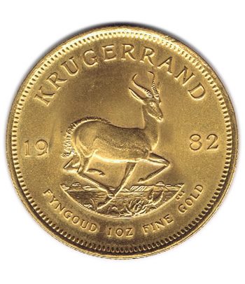 Moneda onza de oro Sudafrica Krugerrand 1982  - 1