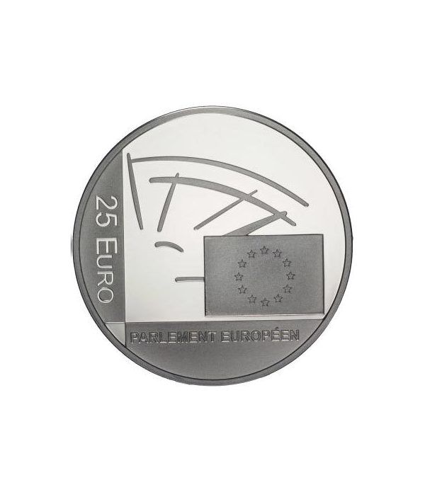 Luxemburgo 25 euros 2004 Elecciones al Parlamento. Plata.