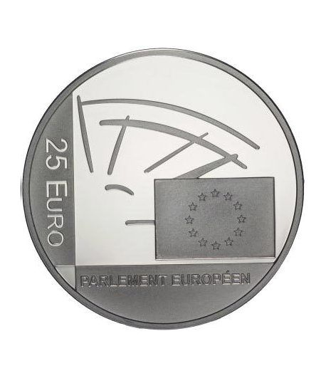 Luxemburgo 25 euros 2004 Elecciones al Parlamento. Plata.