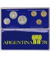 Argentina 1978 Mundial Futbol Argentina 78. 6 monedas Plata y Cobre  - 1