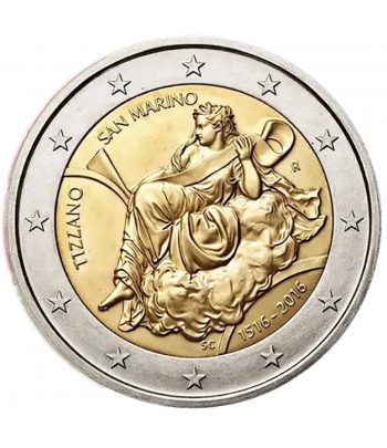 moneda 2 euros San Marino 2026 450 años Tiziano  - 1