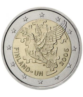moneda 2 euros Finlandia 2005 Naciones Unidas