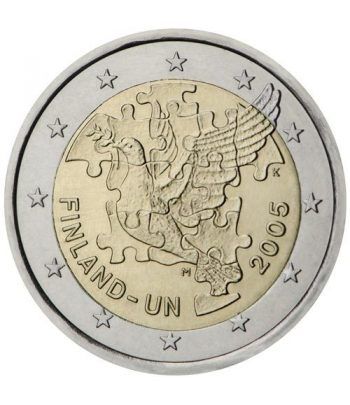 moneda conmemorativa 2 euros Finlandia 2005.