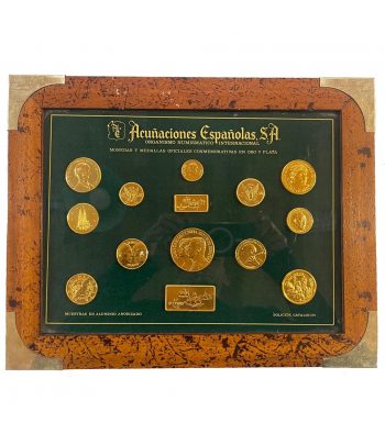 Medallas conmemorativas 14 muestras de Aluminio.  - 2