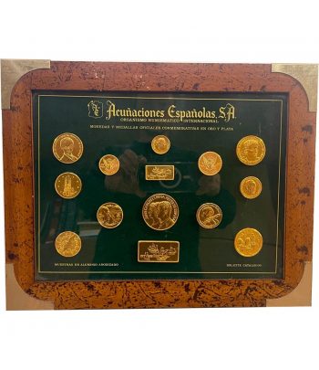 Medallas conmemorativas 14 muestras de Aluminio.  - 1