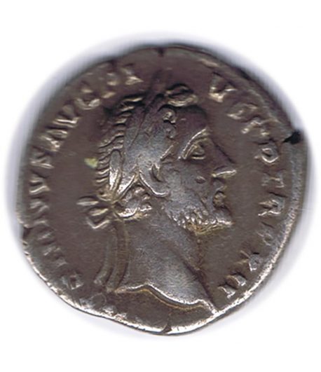 Moneda romana Denario Antonino Pio Año 148-149 DC. Plata.  - 1