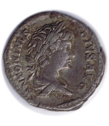 Moneda romana Denario Caracalla Año 201 DC. Plata.  - 1