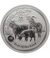 Monedade plata 1$ Australia Lunar Cabra 2015. Marca Lion.  - 1