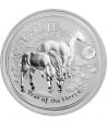 Moneda de plata 1$ Australia Lunar Caballo 2014. Marca Lion.  - 1