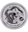 Monedade plata 1$ Australia Lunar Dragón 2012. Marca Lion.  - 1