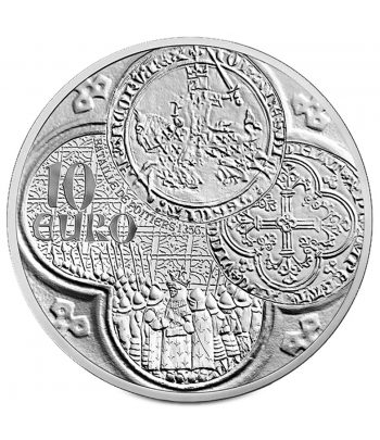 Francia 10 € 2015 Le Franc à Cheval. La Semeuse. Plata.  - 1