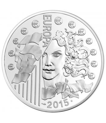 Francia 10 € 2015 Europa. 70 Años Paz en Europa. Plata.  - 2