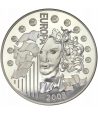 Francia 10 € 2003 Europa. Primer Aniversario Euro. Plata.  - 2