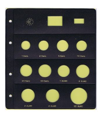 PARDO Hojas monedas Euro (11 alojamientos) Especial 2€+ 2€+60€  - 1