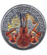 Moneda de plata 1,5 euros Austria Filarmonica 2015. Color  - 1