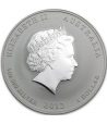 Moneda de plata 1$ Australia Lunar Dragón 2012. Color.  - 2