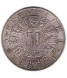 Moneda 50 schillings Austria 1963 600 Años Tirol. Plata  - 2