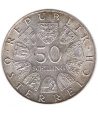 Moneda 50 schillings Austria 1972 Universidad Salzburgo. Plata  - 2