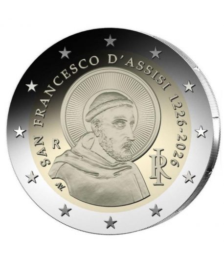 moneda 2 euros Italia 2026 San Francisco de Asís  - 1