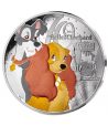 Moneda 10 euros de plata Francia 2025 Disney La Dama y el Vagabundo. Proof  - 1