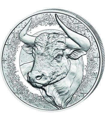 Moneda de plata 20 euros Austria 2026 Tauro. Ámbar.  - 2