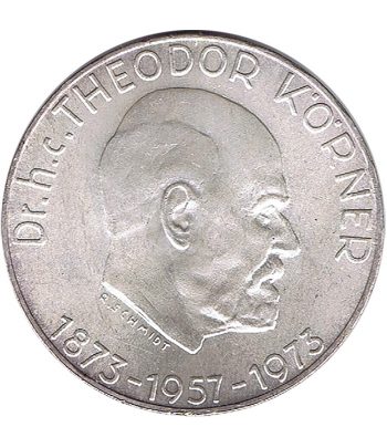 Moneda 50 schillings Austria 1973 Thedor Koerner.. Plata  - 1